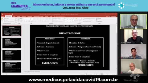 Aula do Dr Cláudio, cirurgião vascular, e mesa redonda com Dr Nasser e Dr Jandir