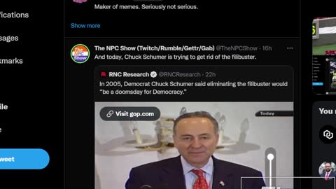 Chuck Schumer Defends The Filibuster When It's Convenient