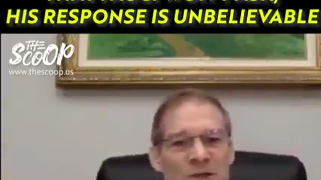 Congressman Jordan asks a doctor a question that Fauci WON'T ask...His response is UNBELIEVABLE!