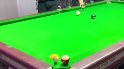 Funny billiards moment