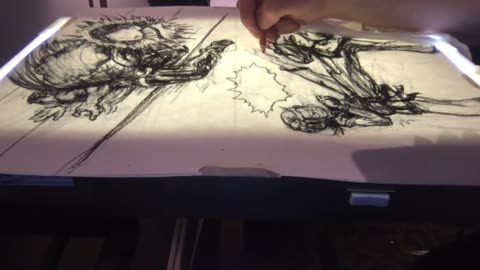 Time lapse: Page 79 charcoal art