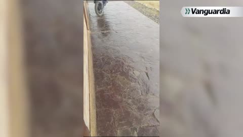Lluvias en el corregimiento de Berlín, Santander