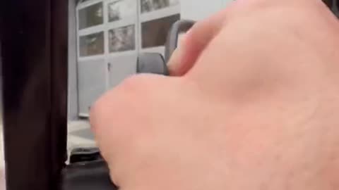 Automobile internal button configuration