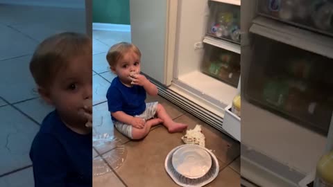 What Happens When Baby Open The Fridge | Funny baby video