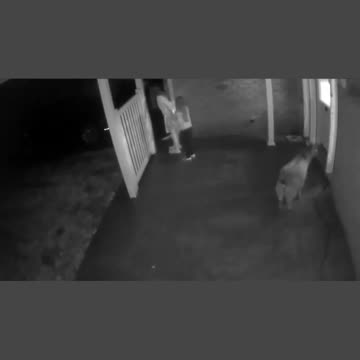 Did she just slap him before she close the door ?