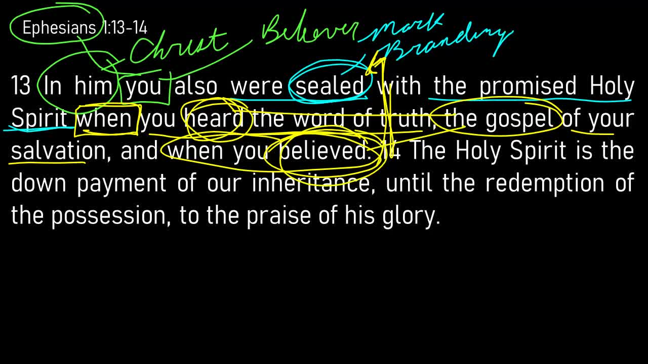 Ephesians 1:11-14 // The Sovereign Sealing of the Saints