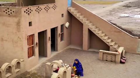 village life in a Baluchistan deserts💐