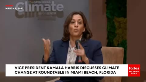 Vice President Kamala Harris And Gloria Estefan Discuss Climate Change In Miami, Florida