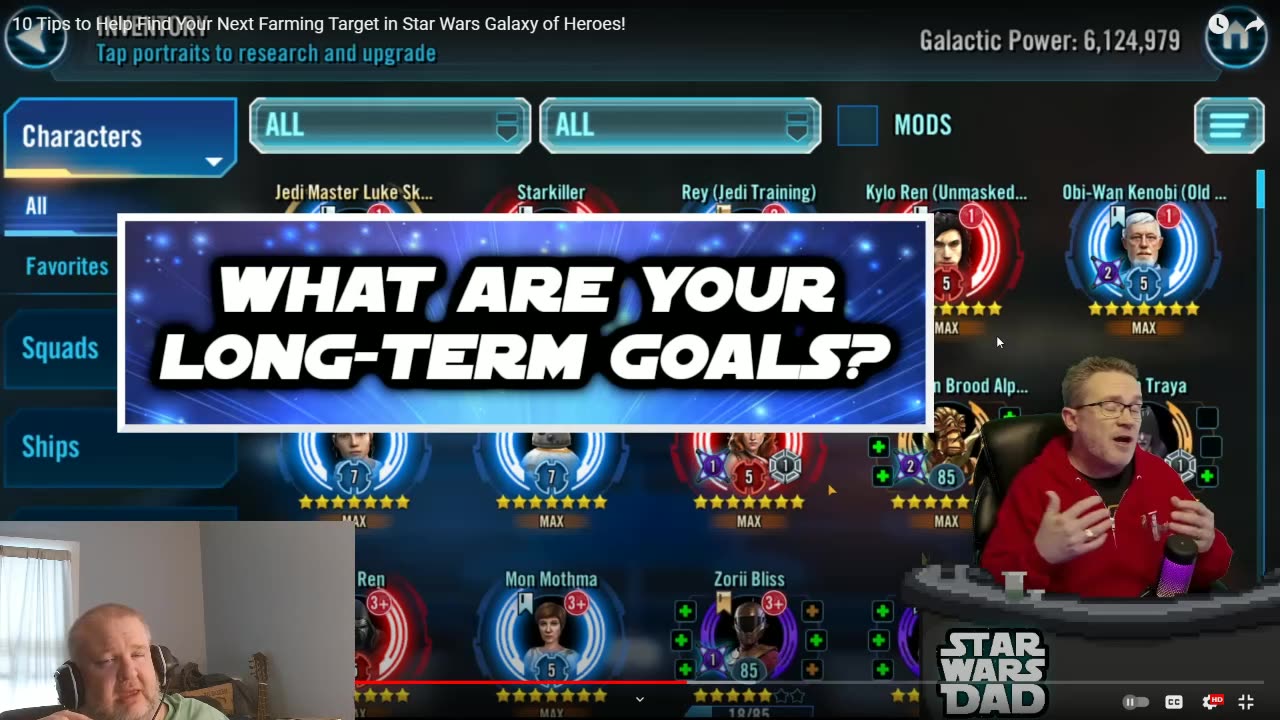 Star Wars Galaxy of Heroes Reacting to Nooch.