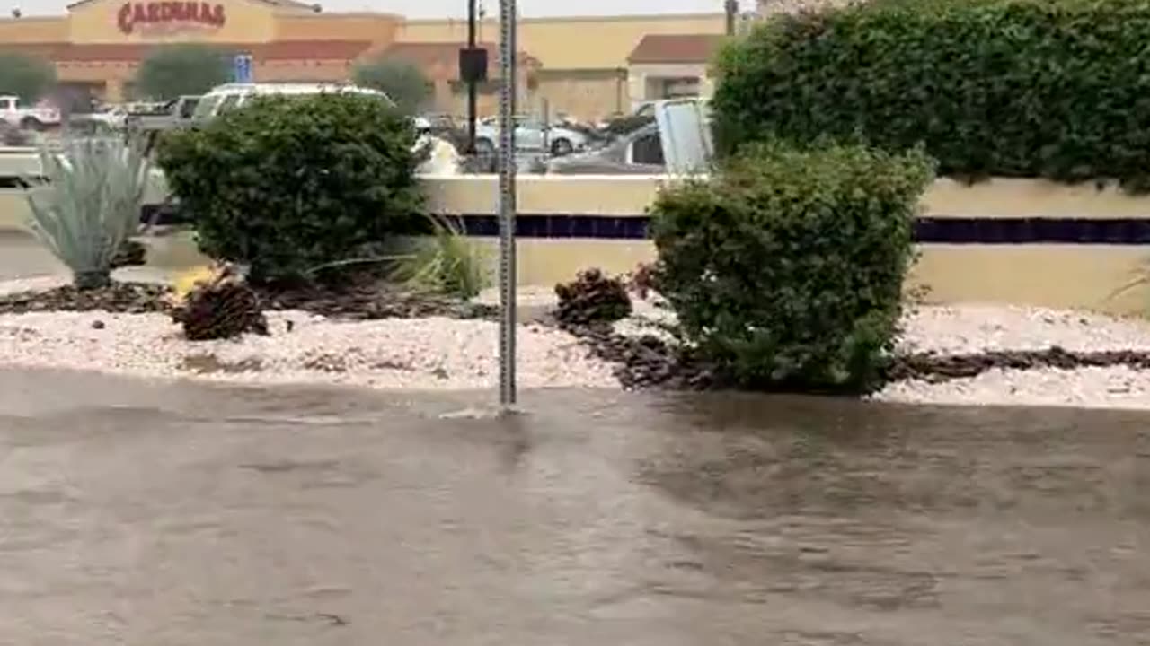 California, Tropical storm Hilary has flooded the desert.