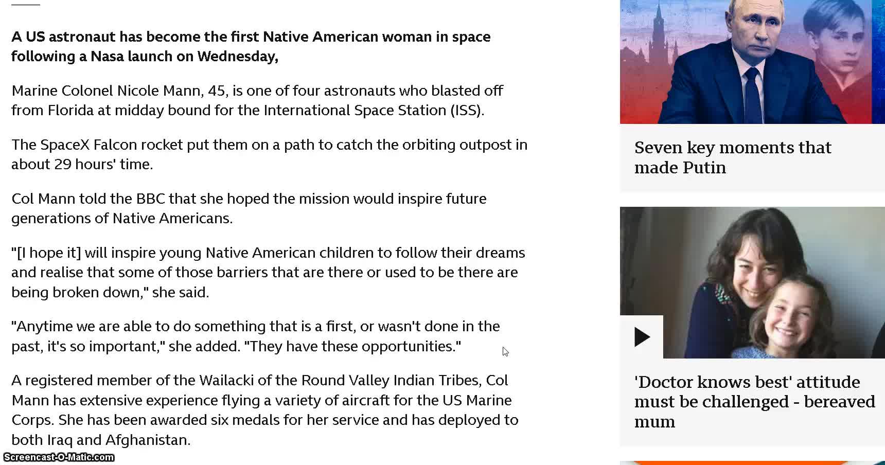 Misrepresentation of minorities