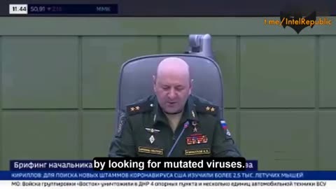 Russian Lt. Gen. Igor Kirillov - The US is Preparing for a New Pandemic by Looking for Virus Mutations