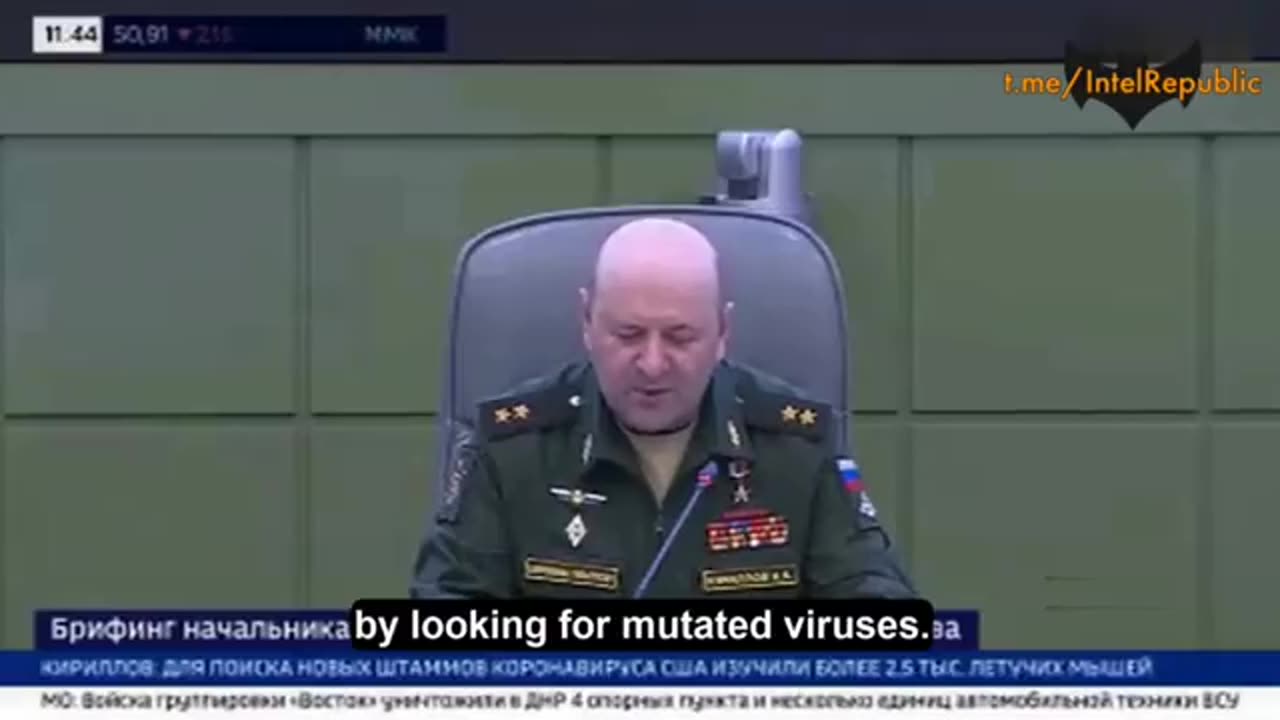 Russian Lt. Gen. Igor Kirillov - The US is Preparing for a New Pandemic by Looking for Virus Mutations