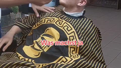 Barber Pranks Man With Misleading Kiss