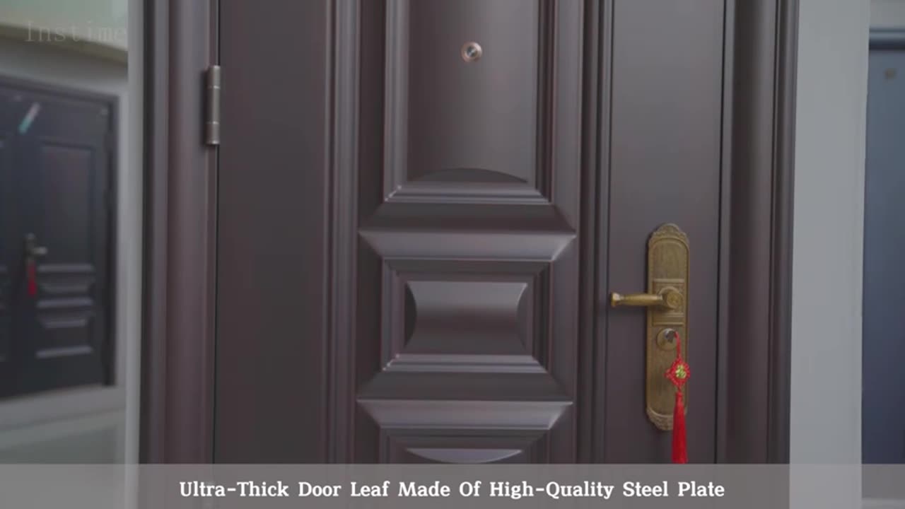 Instime United Kingdom Style Class A Burglar Latest Design Fire Rated Exterior security steel Door