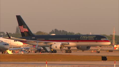 Trump aircraft departs Palm Beach for NYC Monday morning