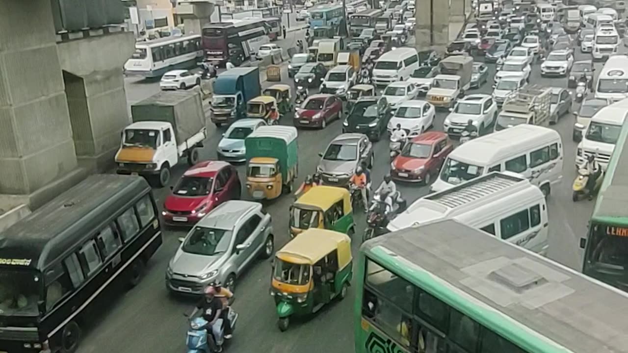 Indian Bangalore traffic