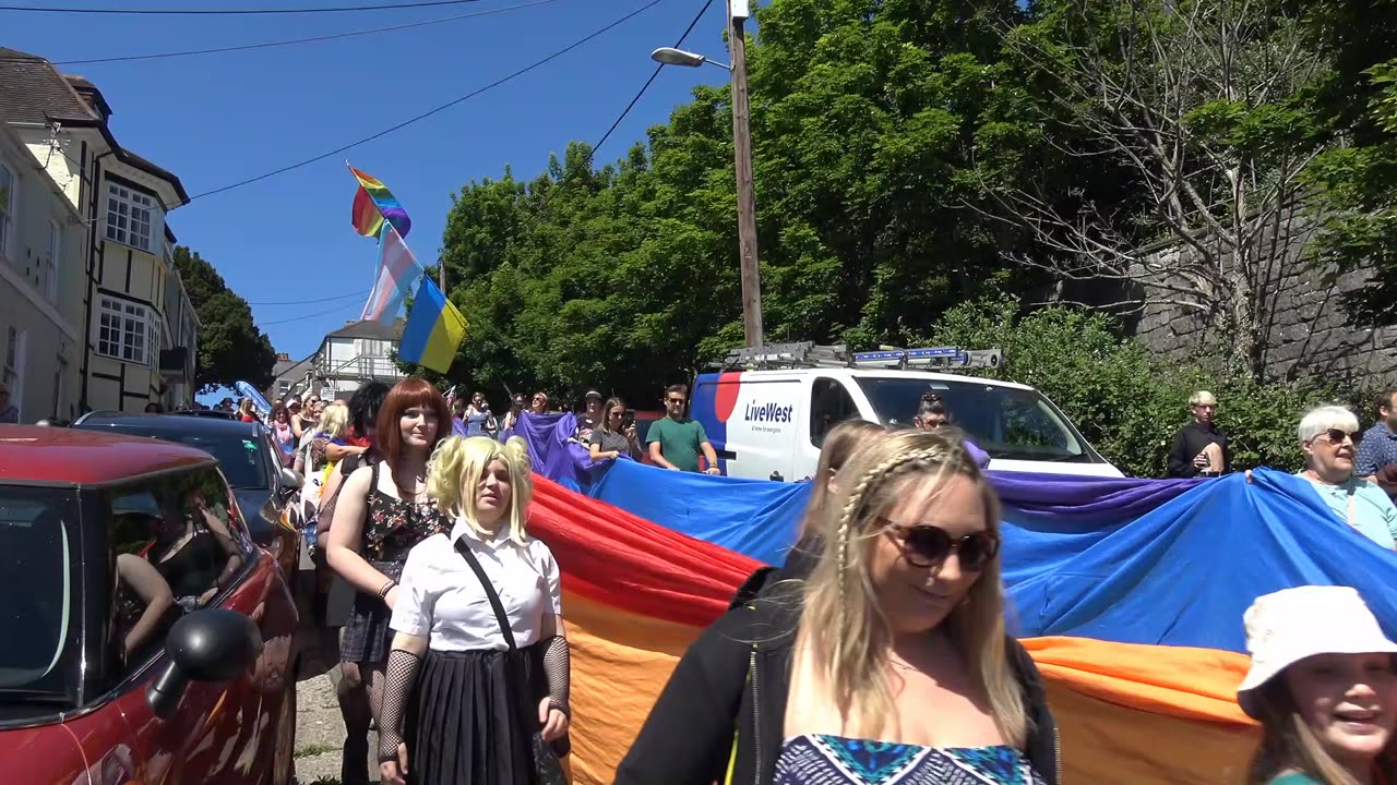 Saltash Cornwall Gay LGBTQIA+ Pride Parade Part 1