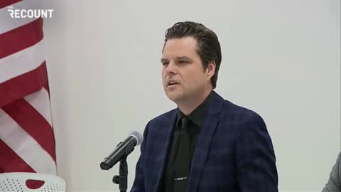 Matt Gaetz Lays Out His Common Sense Plans For The New Congress