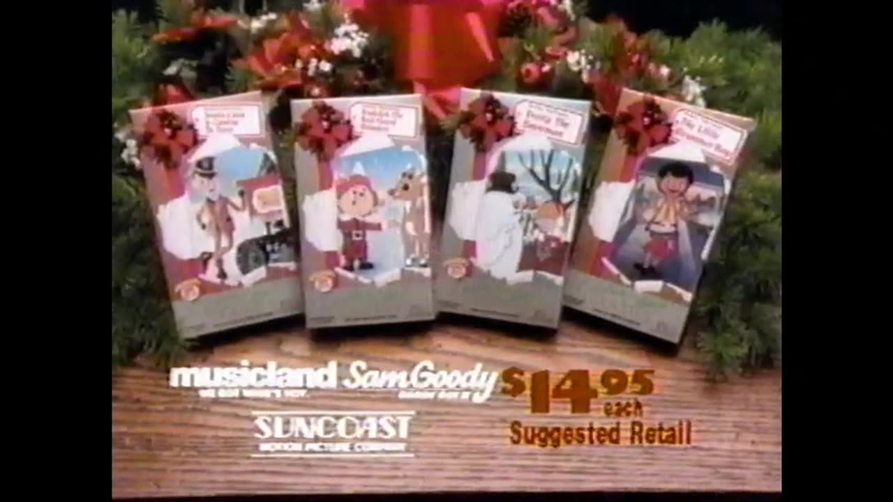 December 4, 1990 - Christmas Classics on VHS for $14.95