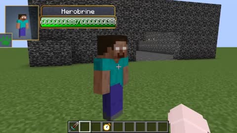 Herobrine vs Null all Сreepypasta mobs in minecraft part 83