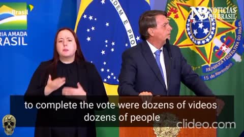 Presidente Jair Bolsonaro, the greatest patriotic leader fights against the deepstate [on fire]