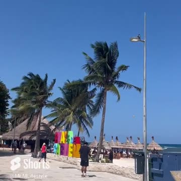 At The Beach In Playa Del Carmen