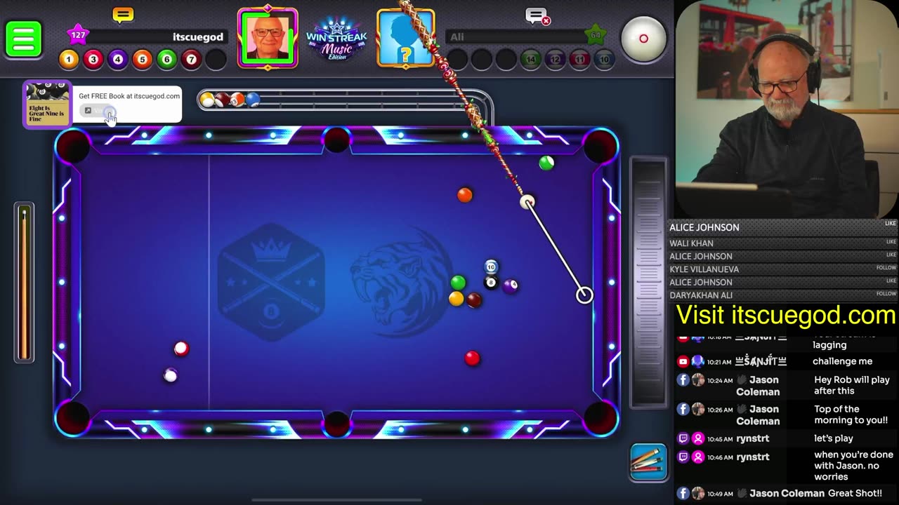 The 8 Ball & 9 Ball Pool LIVE Show with ITSCUEGOD