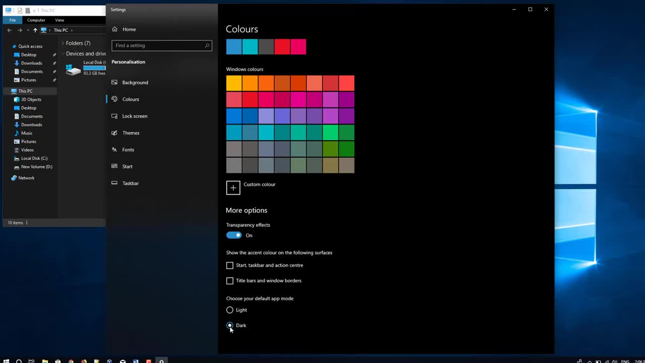 How To Enable Dark Mode on Windows 10