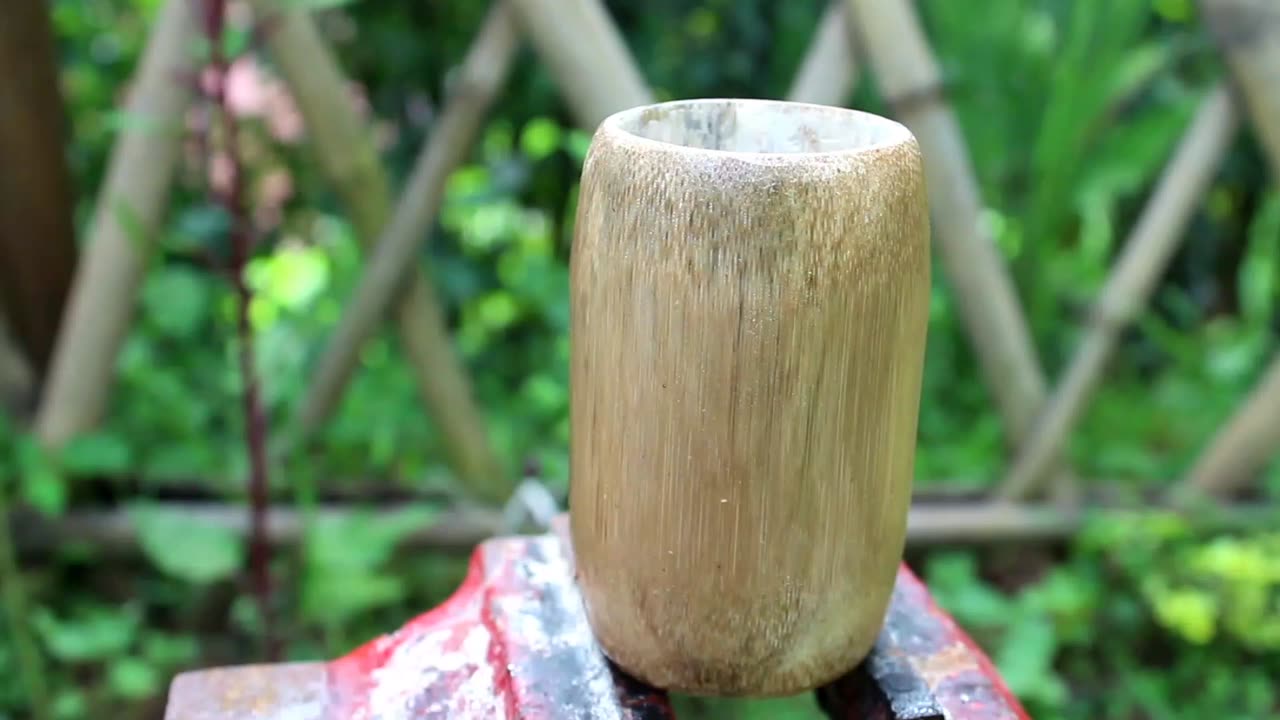 Use bomboo to make namboo cup environmentlly frienly diy