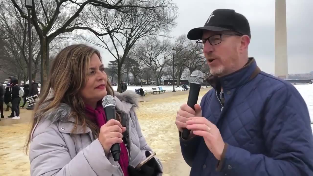 Radio Host, Steve Noble at #MarchForLife in DC