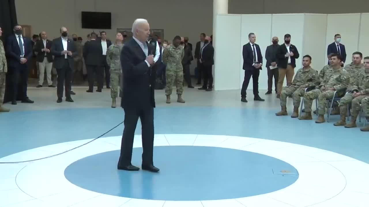 Biden Telling US Troops What They Are Going To See In The Ukraine