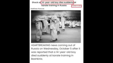 SHARE: A 10-minute compilation of "sudden death" reports taken from the mainstream media !!!