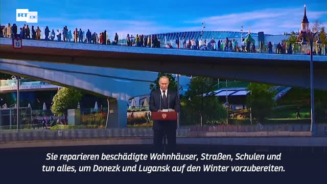 Putin: Donezk und Lugansk werden auf den Winter vorbereitet