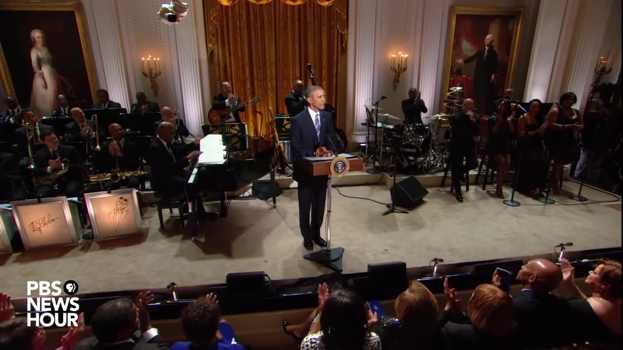 Watch President Obama speak -- and sing -- at White House tribute to Ray Charles