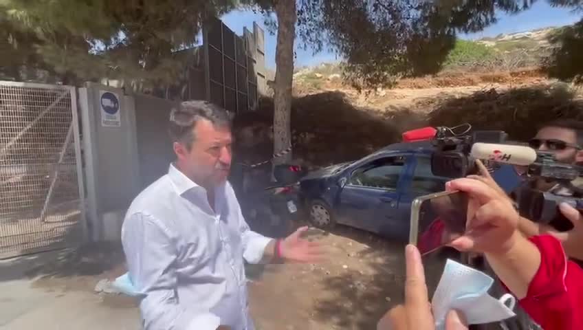 🔴 Dichiarazioni di Matteo Salvini al termine della visita nell’hotspot di Lampedusa (31/08/2022).