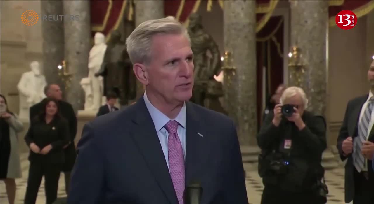 McCarthy thanked Trump for helping her win the vote for House Speaker.