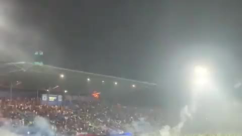 Over 100 people were killed in riots that broke out tonight at a football match in Indonesia.