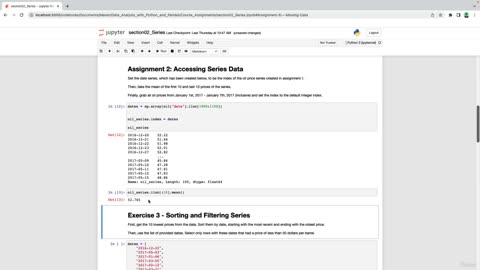 SOLUTION Accessing Data & Resetting The Index/Pandas Series video 10