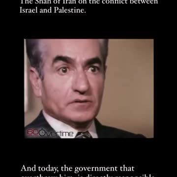 Incredible clips from the Shah of Iran telling the truth about the “Palestinians.”