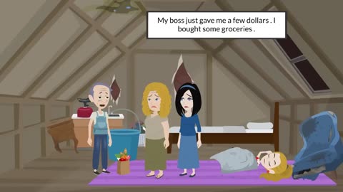 Rich and poor girl / animation story /