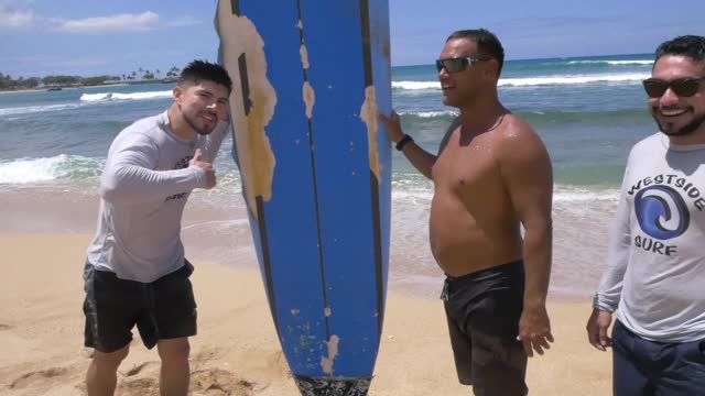 surfing in Hawaii