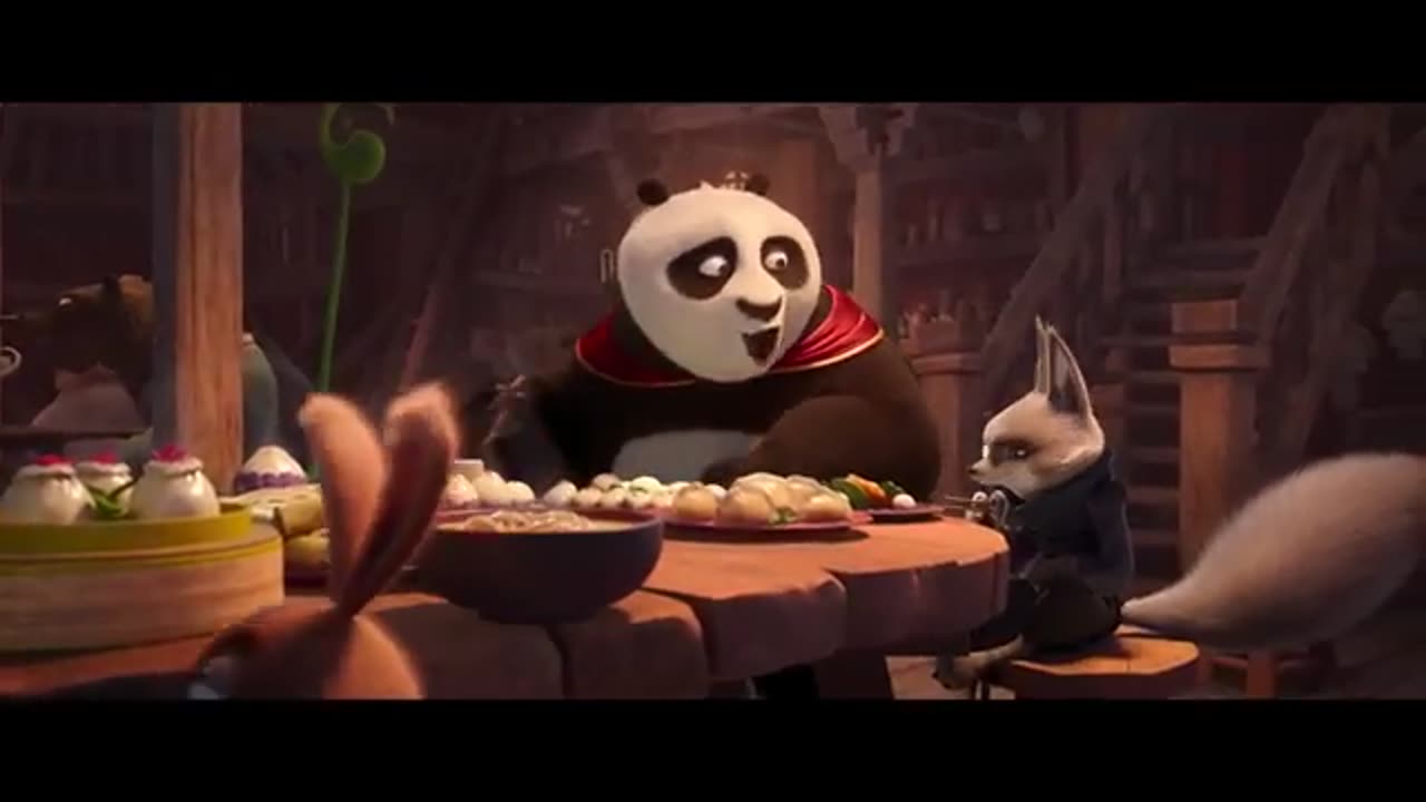 Kung Fu Panda 4 (2024) - Hilarious Happy Bunny Tavern Scene | Movieclips