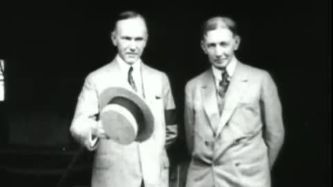 Calvin Coolidge At His Summer Home in Plymouth, Vermont (1924 Original Black & White Film)