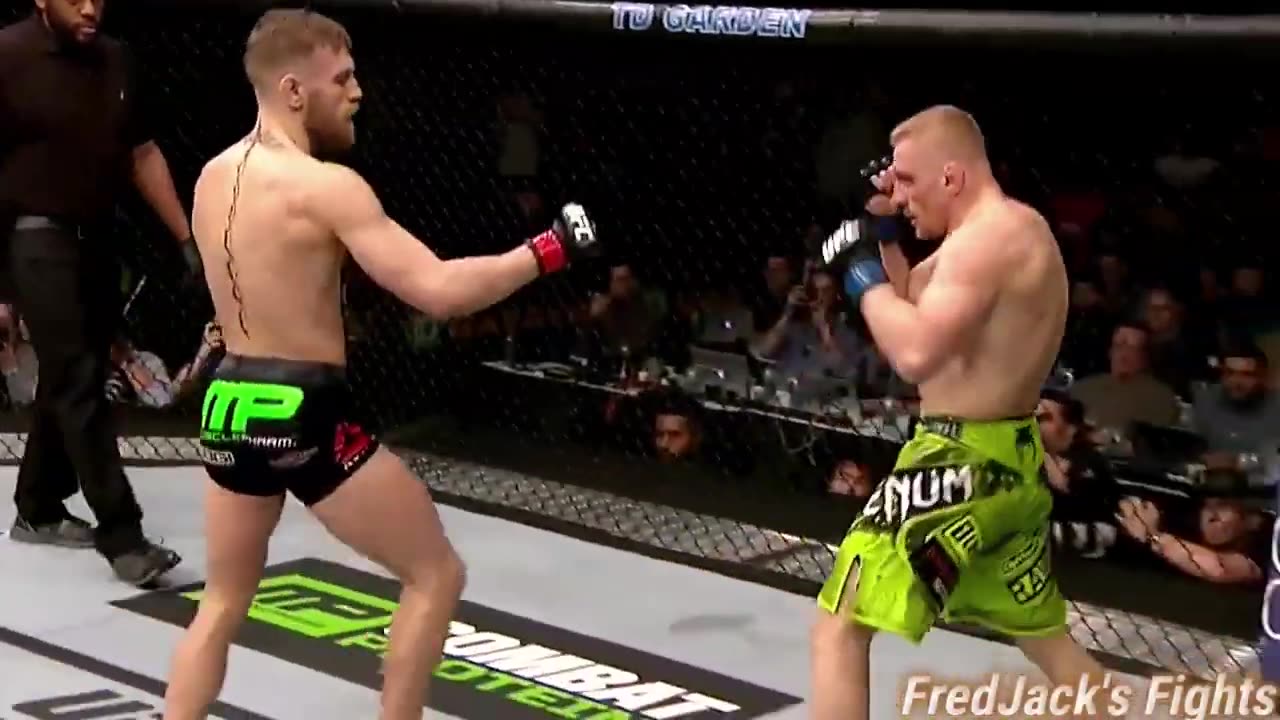 Conor McGregor vs Dennis Siver Highlights (McGregor DOMINATES Siver)