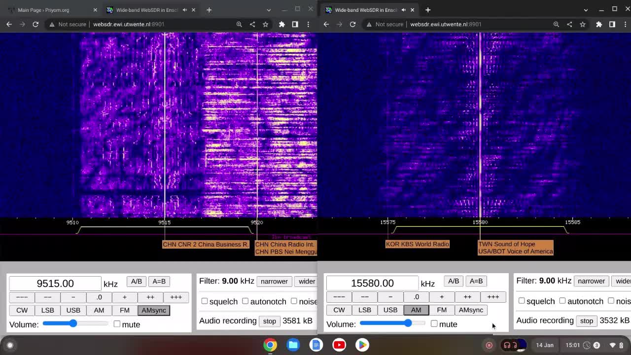 Voice Of America 14/01/2023 1500 UTC 15580kHz
