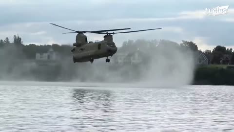 How US Massive CH-47 Lands on Water To Extract Special Forces