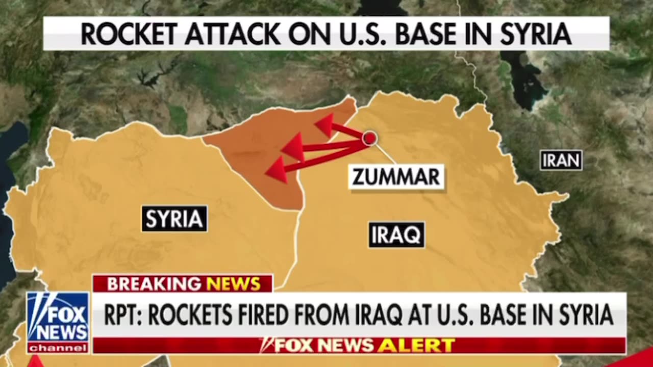 Rockets fired from Iraq at U.S. base in Syria