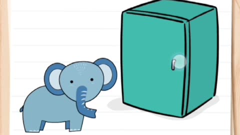 put the elephant into the fridge. brain test level 3 #games #gaming