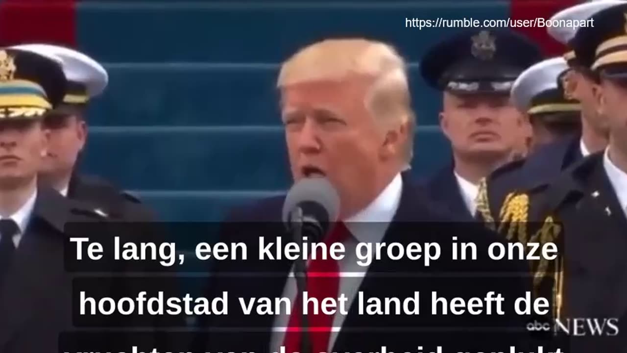 Nederlands ondertiteld Fragment uit toespraak Trump 2016